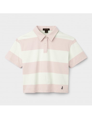 Stripe Marine Cropped Polo plus qu'un jeu 