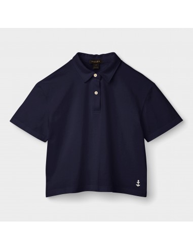 Marine Cropped Polo la colonne vertébrale