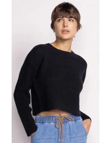 Cropped Waffle Knit Sweater Les magasins à Paris et en Île-de-France