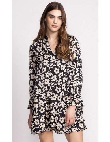 Black & Cream Floral Dress Par le système avancé 